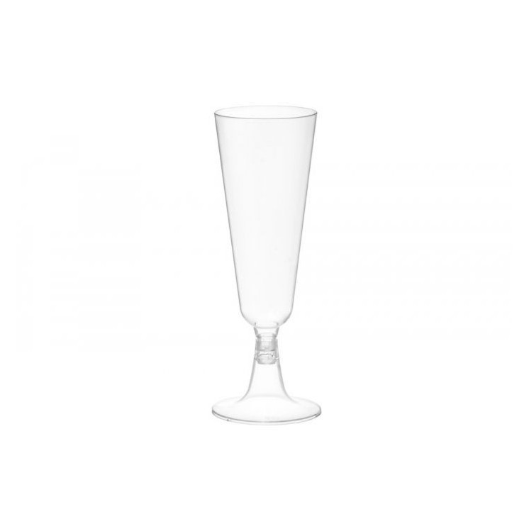 Saana - Champagne glass plastic transparent 18 cl 6 pcs