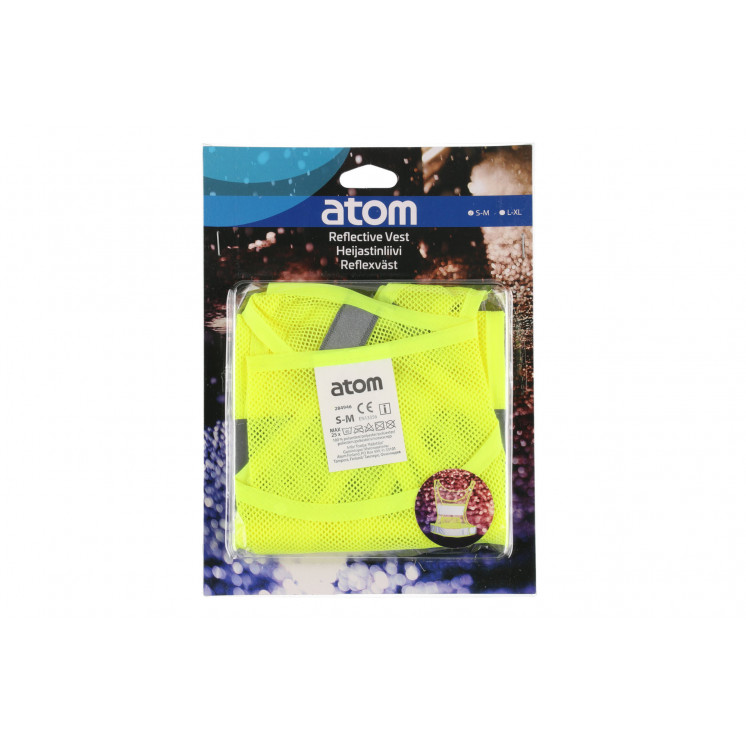 Atom - Reflective vest for sports yellow S/M