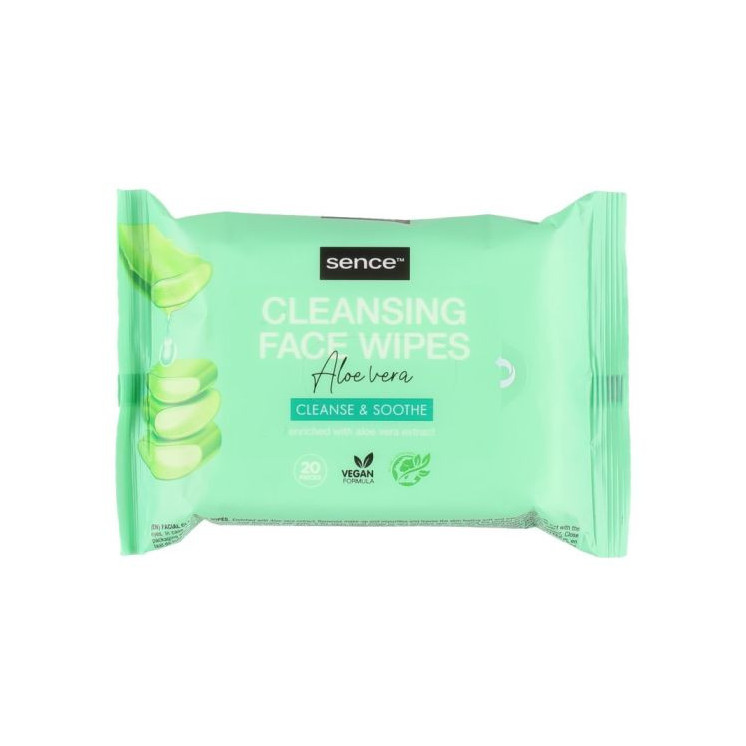 Sence - Aloe Vera facial cleansing wipes 20 pcs