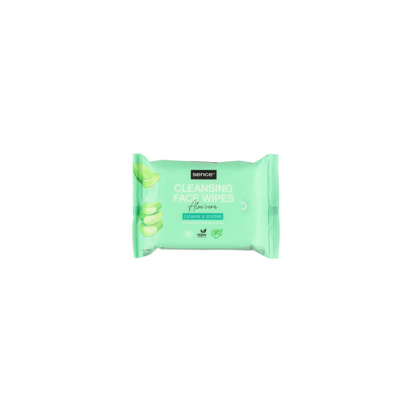 Sence - Aloe Vera facial cleansing wipes 20 pcs