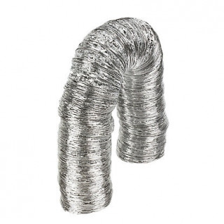 Aluminium Laminated Flexible Ducting Hose Silver 10m x 100mm